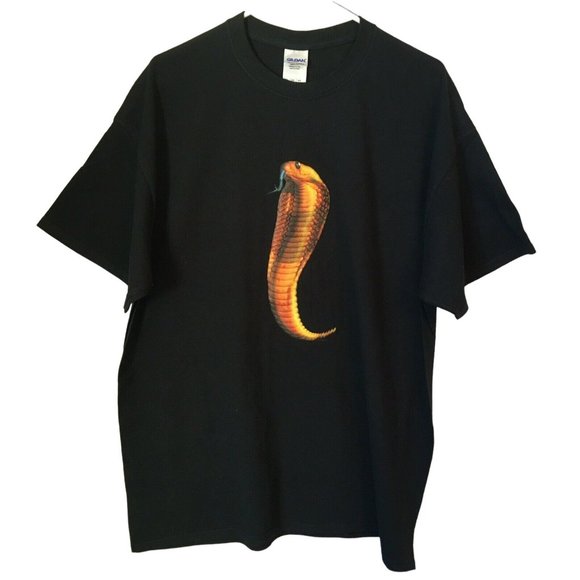 T shirt Cobra Snake Black Gildan Brand Size XL NWOT NEW Custom Orders Possible - Picture 1 of 1